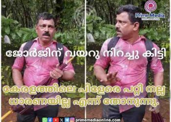 വയനാട് ദുരന്തത്തിൽ അമ്മമാരെ നഷ്ടപ്പെട്ട കുഞ്ഞുങ്ങൾക്ക് മുലപ്പാൽ നൽകാൻ സന്നദ്ധത അറിയിച്ചുകൊണ്ടുള്ള പോസ്റ്റിന് കീഴിൽ ” എനിക്കും ആവശ്യം ഉണ്ട് ” എന്ന് അശ്ലീല കമന്റ്  ഇട്ട ജോർജ് കെ ടി ക്ക് നാട്ടുകാരുടെ വക തല്ലു മാല: