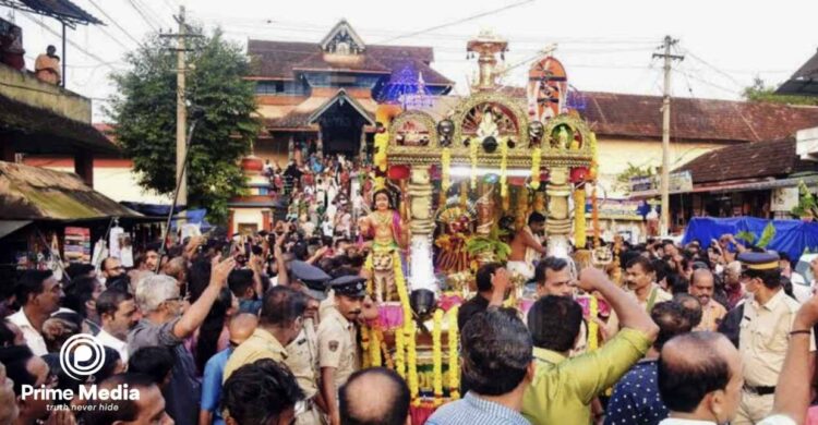 സന്നിധാനത്ത് തങ്ക അങ്കി ഘോഷയാത്ര ഇന്ന്