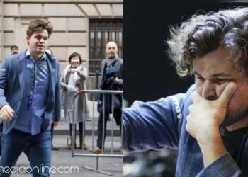 ജീന്‍സ് ധരിച്ചെത്തി; മാഗ്‌നസ് കാള്‍സൻ ലോക ചെസ് ചാംപ്യന്‍ഷിപ്പില്‍നിന്ന് പുറത്ത്