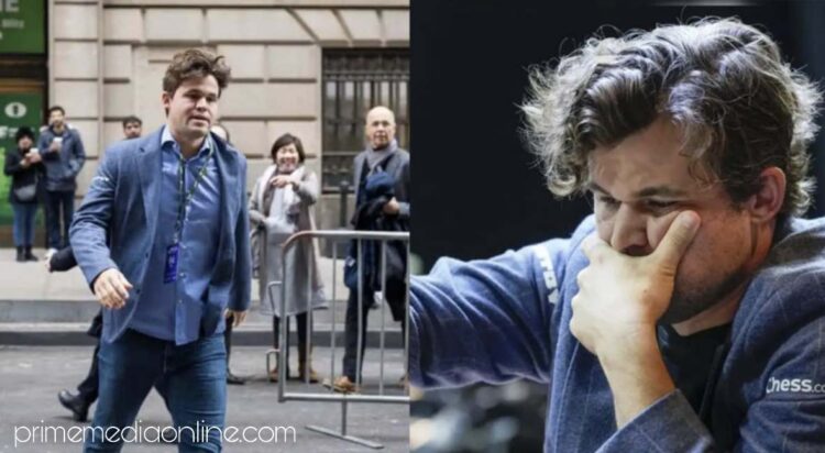 ജീന്‍സ് ധരിച്ചെത്തി; മാഗ്‌നസ് കാള്‍സൻ ലോക ചെസ് ചാംപ്യന്‍ഷിപ്പില്‍നിന്ന് പുറത്ത്