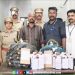 ഡ്രൈ ഡേ വ്യാപാരത്തിനായി കായലിൽ ഒളിപ്പിച്ച 101 കുപ്പി മദ്യം പിടിച്ചെടുത്തു; അര ലിറ്ററിന് 600 രൂപ.