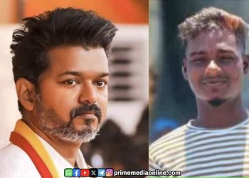 കരൂർ സംഭവത്തിൽ വിജയ്ക്കെതിരെ കേസെടുക്കണമെന്നാവശ്യപ്പെട്ടു പോസ്റ്റർ ഒട്ടിച്ച യുവാവ് മരിച്ച നിലയിൽ