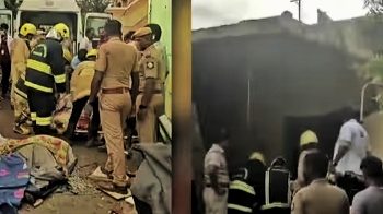 വീടിനുള്ളില്‍ സൂക്ഷിച്ച ബോംബ് പൊട്ടിത്തെറിച്ച് 4 മരണം ; വീട് കത്തി നശിച്ചു