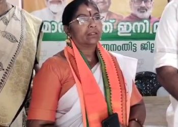 കോൺഗ്രസ് പഞ്ചായത്ത് പ്രസിഡന്റ് പി സുജാത ബിജെപിയിൽ ചേർന്നു