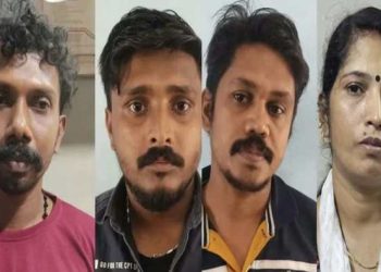 ഹണിട്രാപ്പില്‍ കുടുക്കിയതിന് പിന്നാലെ യുവാവ് ജീവനൊടുക്കിയ സംഭവത്തിൽ അയൽവാസികളായ നാല് പേർ അറസ്റ്റില്‍.